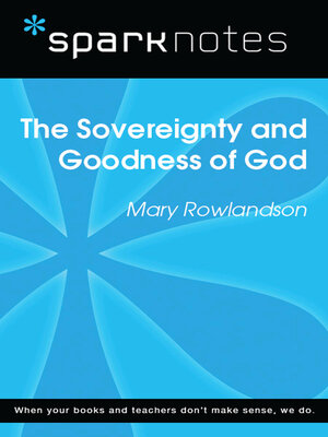 cover image of The Sovereignty and Goodness of God (SparkNotes Literature Guide)